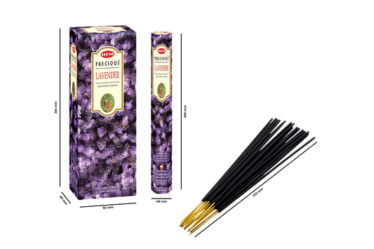 Incense sticks with packaging on a white background