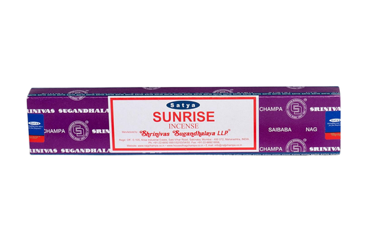 Surya Sunrise incense packaging on a white background