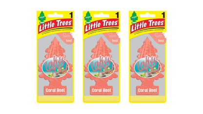 Three Little Trees Coral Reef packs on a white background