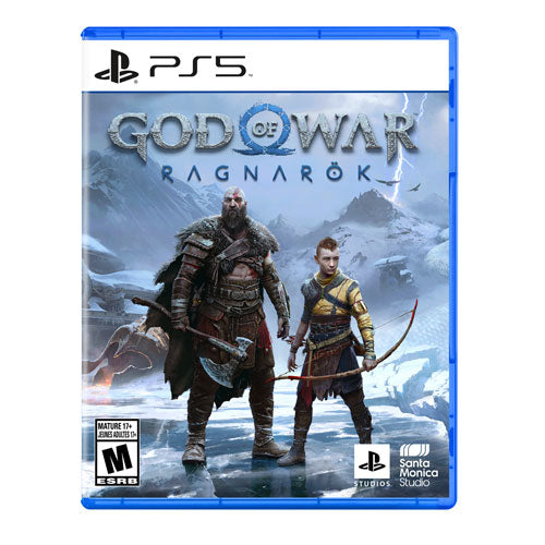 Game case for 'God of War Ragnarök' on a white background