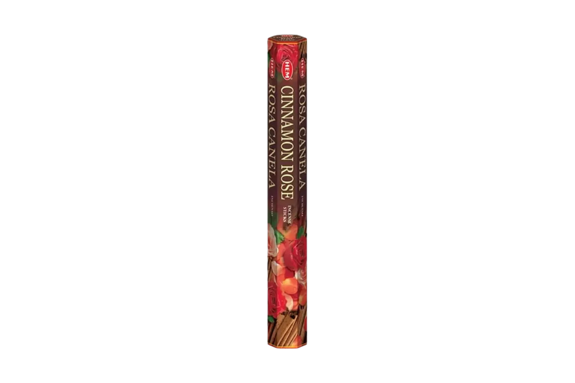 Cinnamon Rose incense stick package on a white background