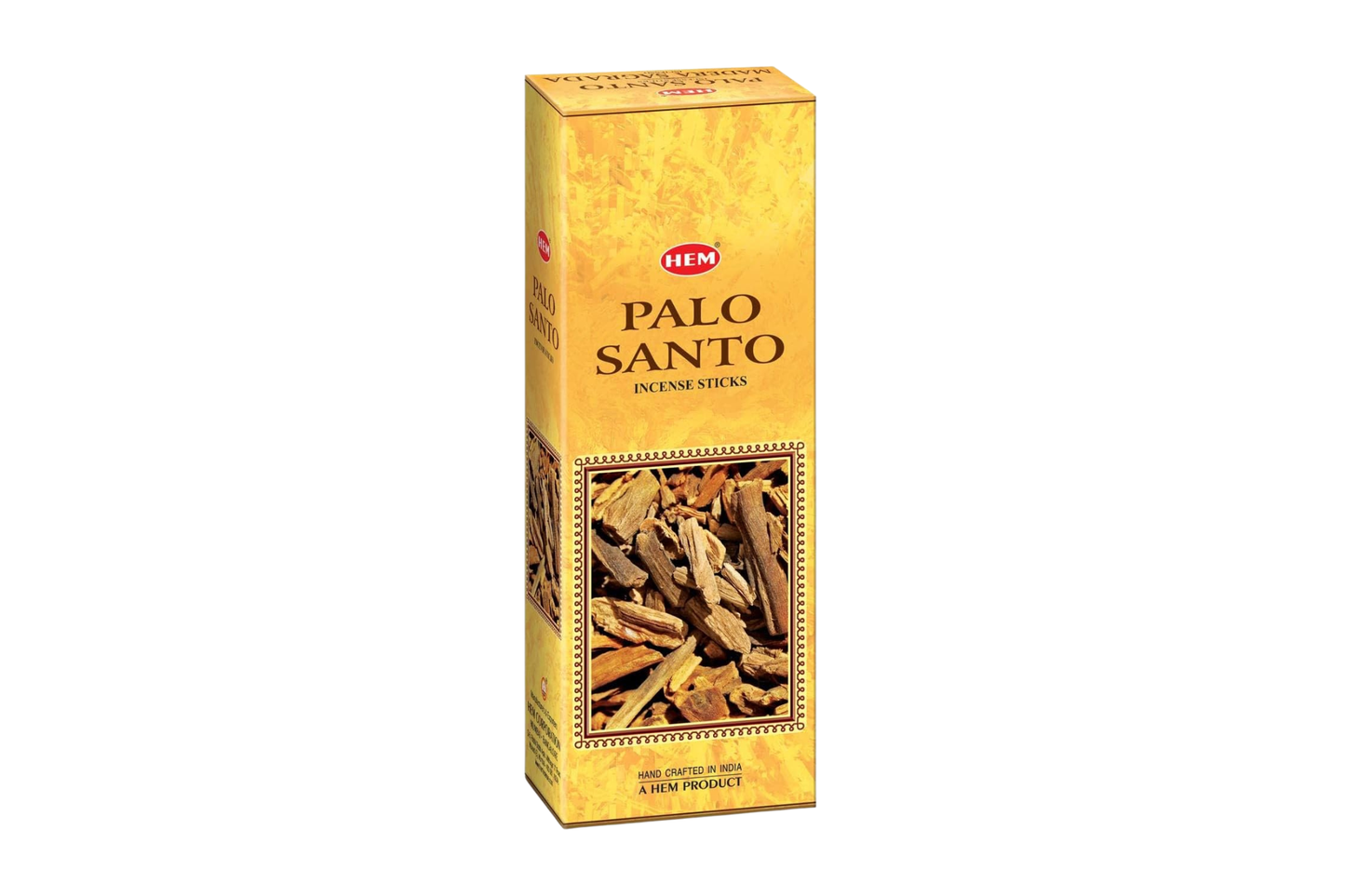HEM Palo Santo incense sticks packaging on a white background