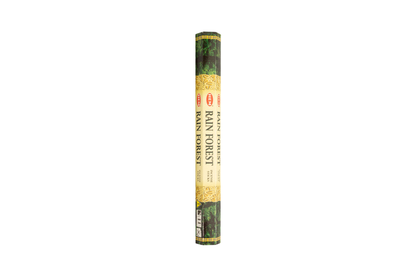 Pack of Rain Forest incense sticks on a white background