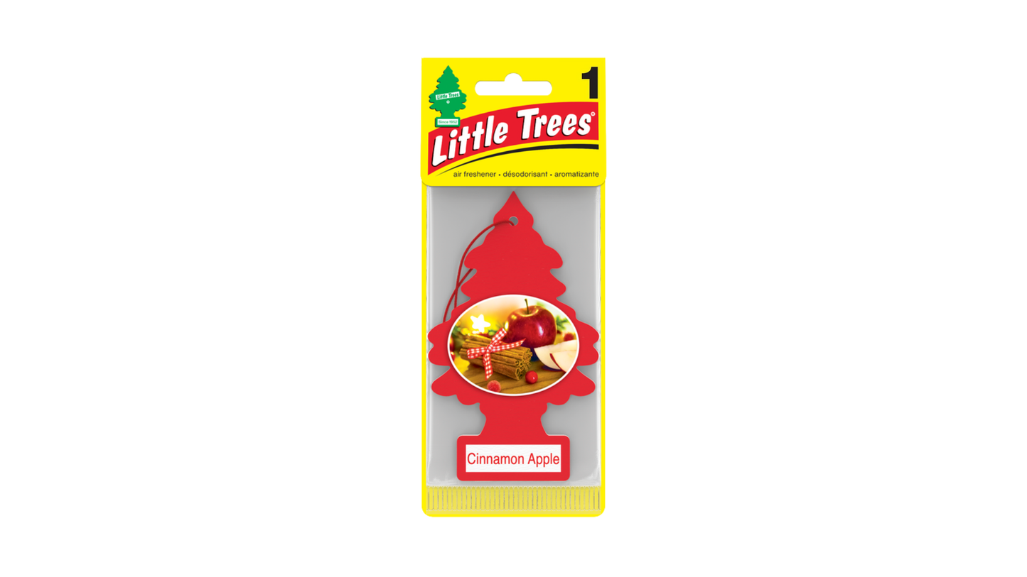 Little Trees Cinnamon Apple air freshener on a white background