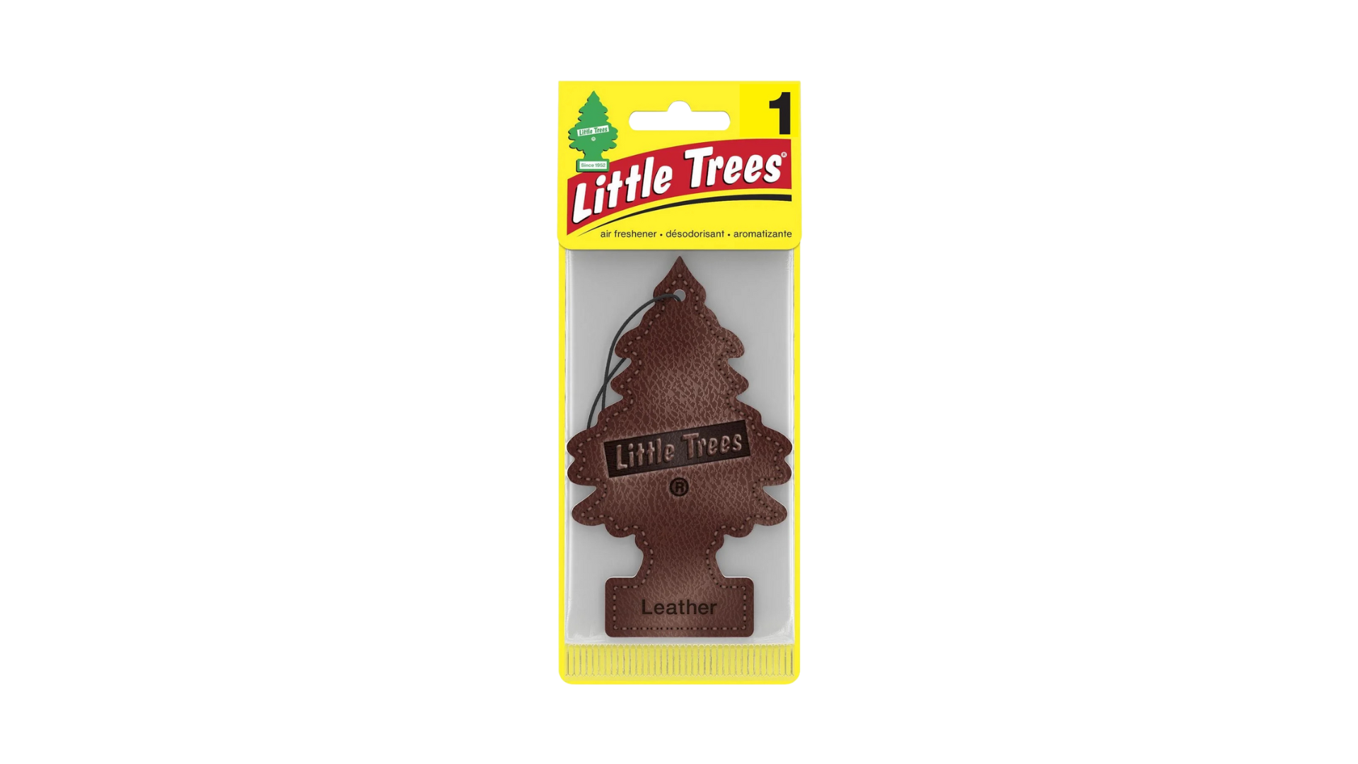 Little Trees car air freshener in packaging on a white background