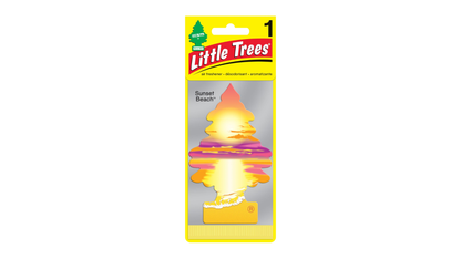 Little Trees air freshener in packaging on a white background