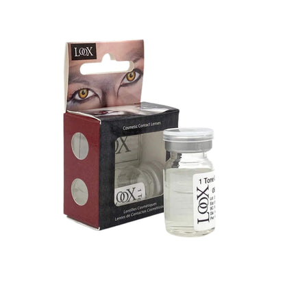 LOOX contact lens solution bottle with packaging on a white background.