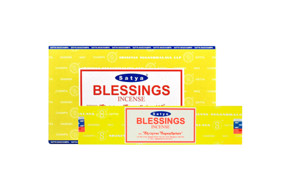 Box of Satya Blessings Incense on a white background
