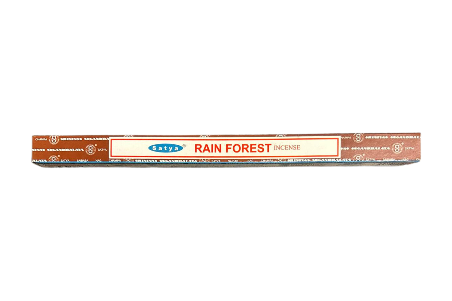 Satiya Rain Forest incense stick packaging on a white background