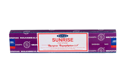 Surya Sunrise incense packaging on a white background
