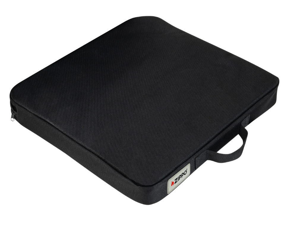 Zippo heated single seat upwards on a white background