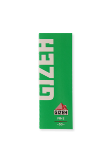 GIZEH Green Rolling Papers: Fine - Pack of 2