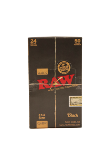 Raw Rolling Paper - Black 1 1/4 (24's)