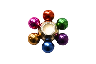 Fidget Spinner - Gold w/Color Wheel