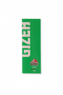 GIZEH Green Rolling Papers: Fine - Pack of 2
