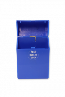 Plastic Cigarette Case: Blue - Pack of 1