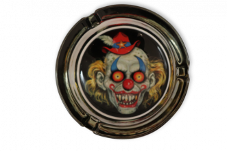 Skull Crown Glass Ashtray: Blonde Clown - Pack of 1