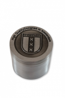 Grinders 4P Amsterdam Metal Herb: Shield - Pack of 1