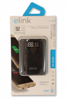 Elink Power Bank: 10000 mAh - Pack of 1