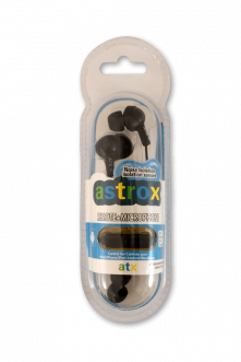 Astrox Earphones: Black - Pack of 1