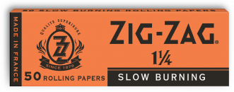 Zig-Zag Orange: Slow Burning 1-1/4 - Pack of 2