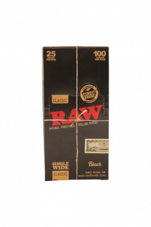 Raw Rolling Paper - Black Single Wide